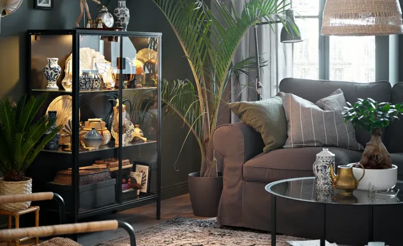 فرش کم پرز چند رنگ سایز 160x240 ایکیا مدل TEBSTRUP