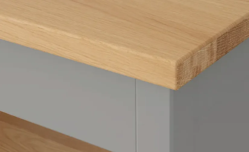 جزیره آشپزخانه خاکستری/بلوط سایز ۷۲x۵۲ ایکیا مدل TORNVIKEN