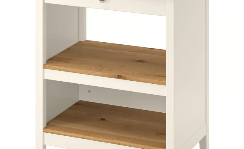 جزیره آشپزخانه سفید مایل به کرم/بلوط سایز ۷۲x۵۲ ایکیا مدل TORNVIKEN