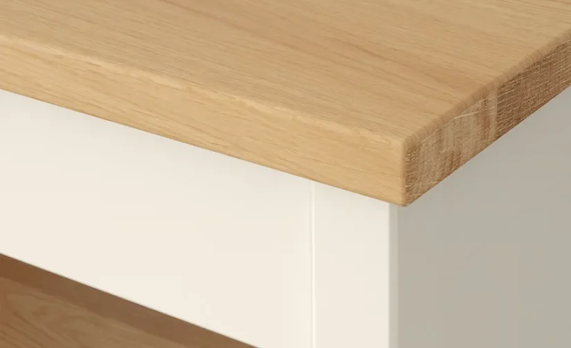 جزیره آشپزخانه سفید مایل به کرم/بلوط سایز ۷۲x۵۲ ایکیا مدل TORNVIKEN