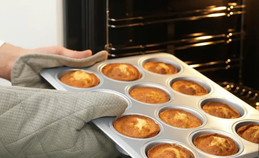 قالب مافین نقره‌ای رنگ سایز ۳۸x۲۹ ایکیا مدل VARDAGEN