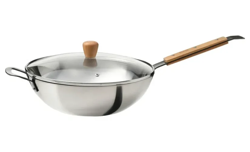 وک با درب شیشه/فولاد کربنی راش سایز ۳۲ ایکیا مدل VARDAGEN