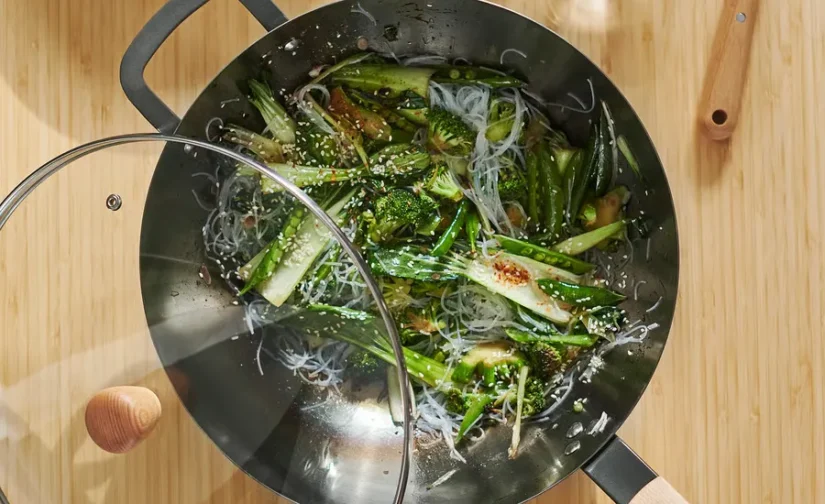 وک با درب شیشه/فولاد کربنی راش سایز ۳۲ ایکیا مدل VARDAGEN