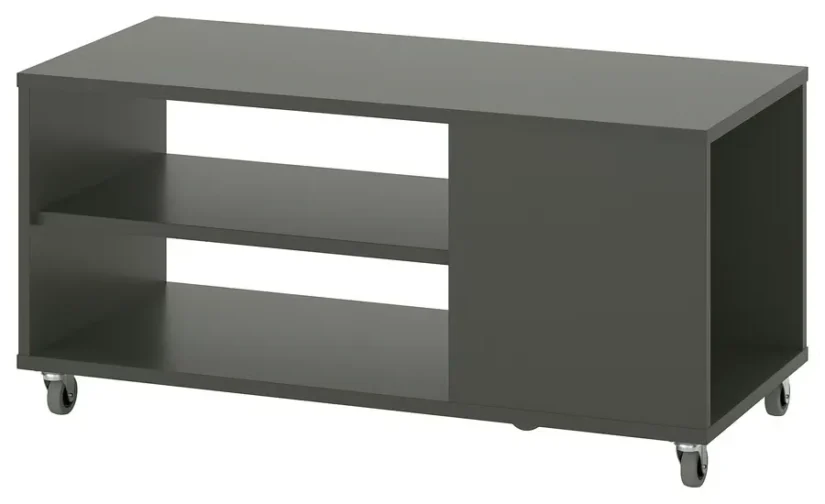 میز جلو مبلی خاکستری تیره سایز ۹۱x۳۷ ایکیا مدل VIHALS