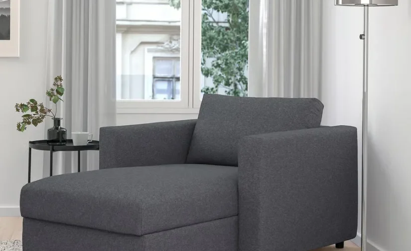 مبل راحتی خاکستری متوسط گانارد ایکیا مدل VIMLE