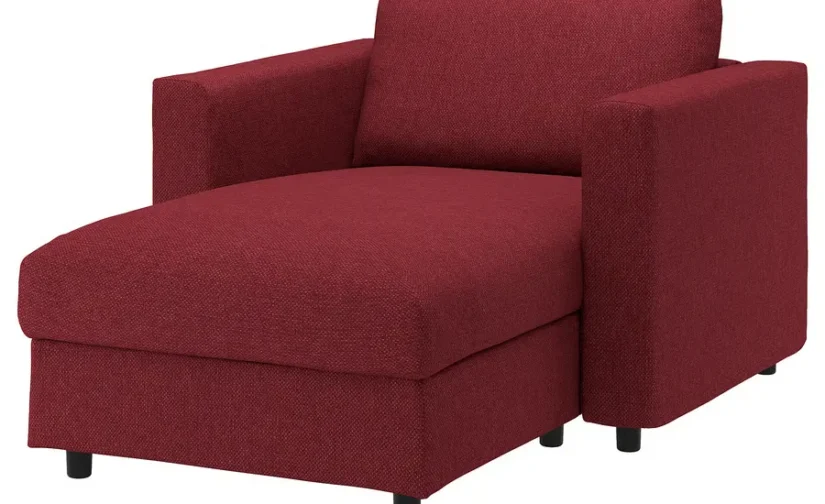 مبل راحتی قرمز/قهوه ای گانارد ایکیا مدل VIMLE