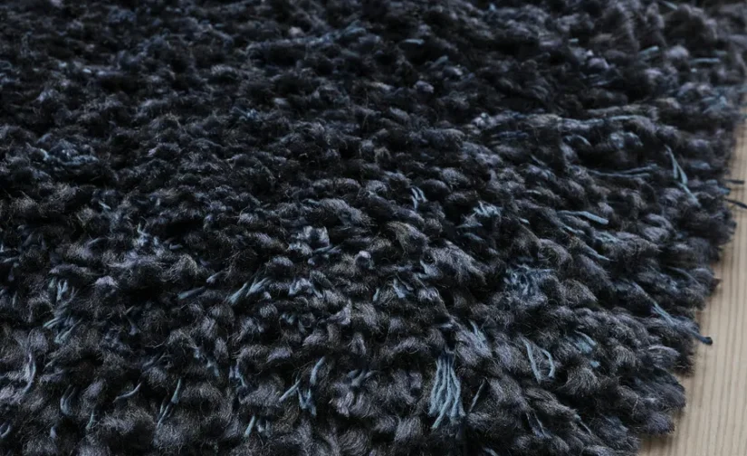 فرش پرز بلند آبی تیره سایز ۲۰۰x۳۰۰ ایکیا مدل VOLLERSLEV