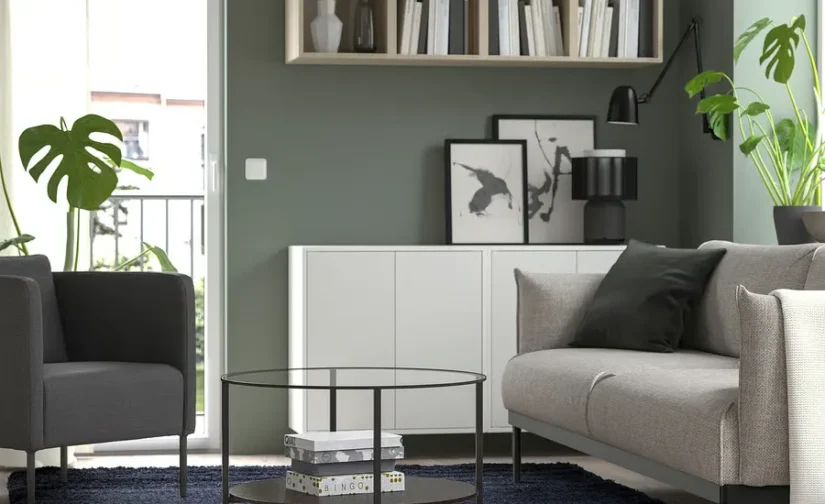 فرش پرز بلند آبی تیره سایز ۲۰۰x۳۰۰ ایکیا مدل VOLLERSLEV