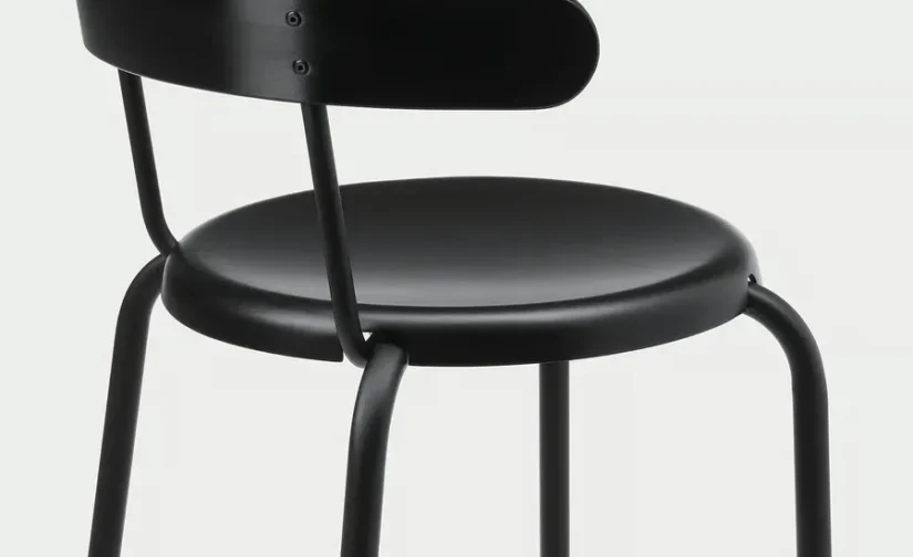 صندلی بار آنتراسیت سایز ۷۵ ایکیا مدل YNGVAR