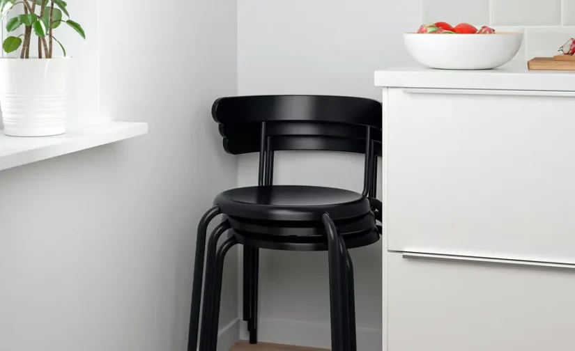 صندلی آنتراسیت مشکی ایکیا مدل YNGVAR