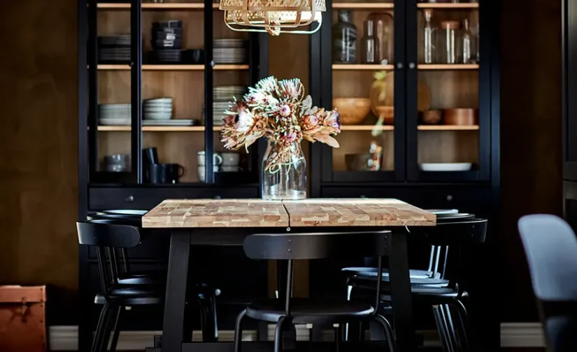 صندلی آنتراسیت مشکی ایکیا مدل YNGVAR