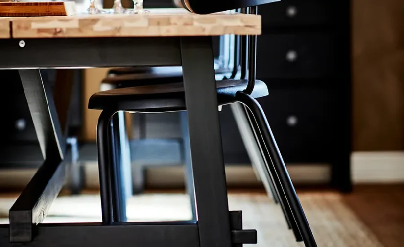 صندلی آنتراسیت مشکی ایکیا مدل YNGVAR