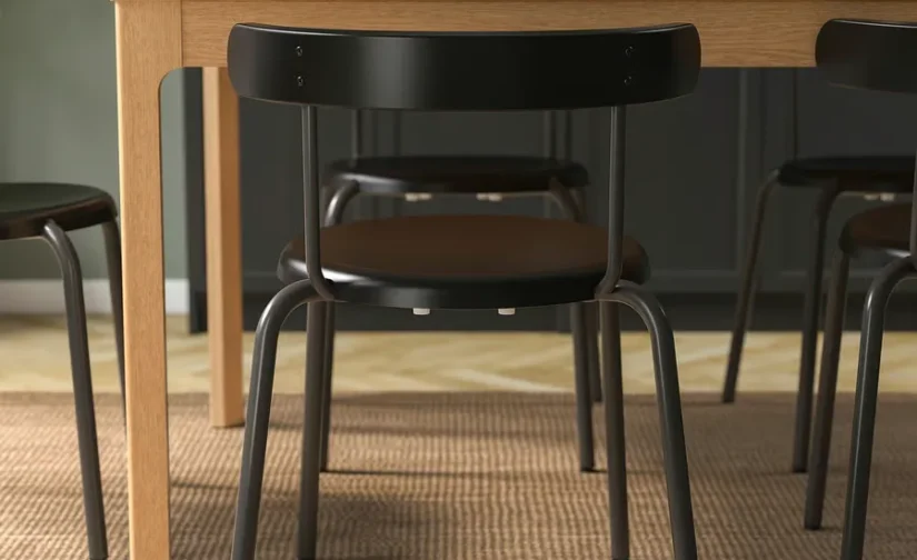 صندلی آنتراسیت مشکی ایکیا مدل YNGVAR