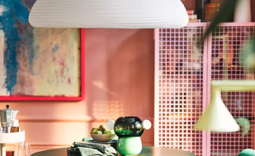 لوستر دست‌ساز سفید، ۹۰ سانتی‌متر ایکیا مدل IKEA PS 2026 / HAVSDJUP