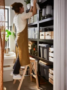 چهارپایه پله‌ای، چوب راش، ۶۳ سانتی‌متر ایکیا مدل BEKVÄM