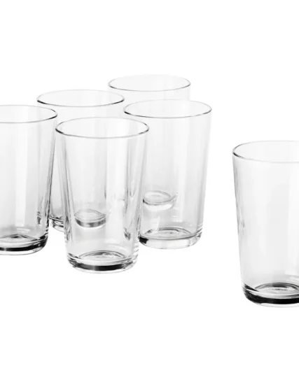 ست 6 عددی لیوان شیشه ای شفاف، ۳۰ درجه سانتیگراد ایکیا مدل IKEA 365+