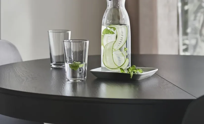 ست 6 عددی لیوان شیشه ای شفاف، ۳۰ درجه سانتیگراد ایکیا مدل IKEA 365+