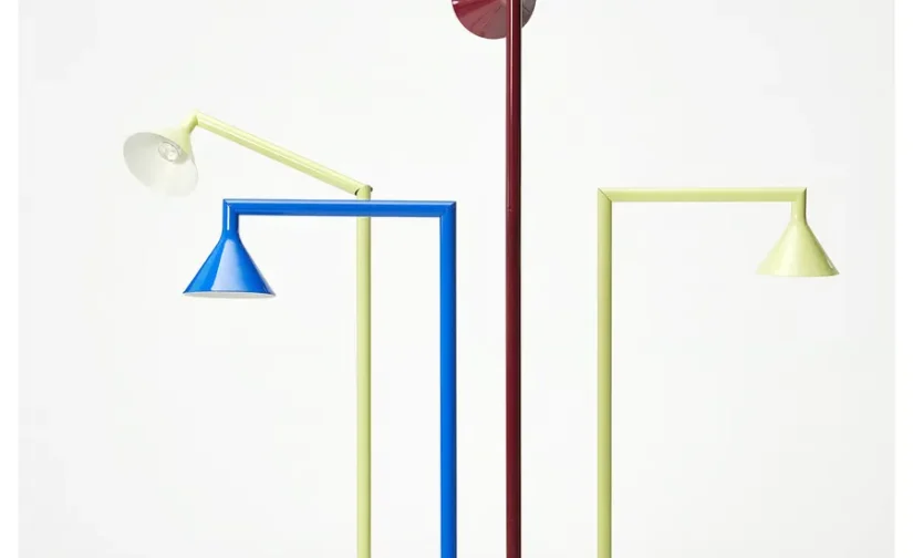 آباژور ایستاده زرد ۱۸۲ سانتی‌متر ایکیا مدل IKEA PS 2026