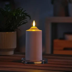 شمع ستونی LED، سفید باتری خور، ۱۴ سانتی‌متر ایکیا مدل SMÅLOM