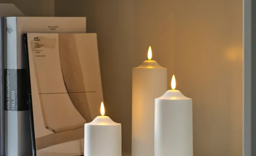 شمع ستونی LED، سفید باتری خور، ۱۴ سانتی‌متر ایکیا مدل SMÅLOM