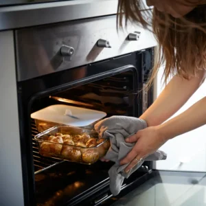 پک 3 عددی ظرف غذا با درب، مستطیل / شیشه 1 لیتری ایکیا مدل IKEA 365+