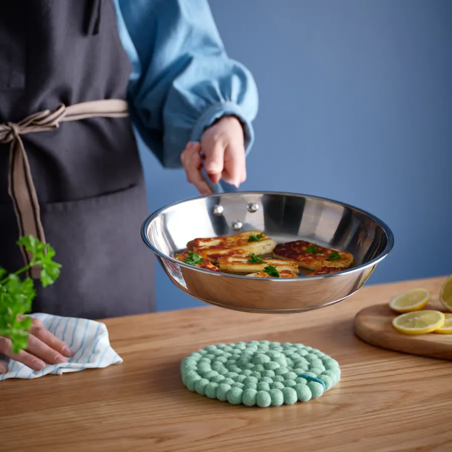 زیر قابلمه سبز روشن قطر ۱۸ سانتیمتر ایکیا مدل KNORRHAJ