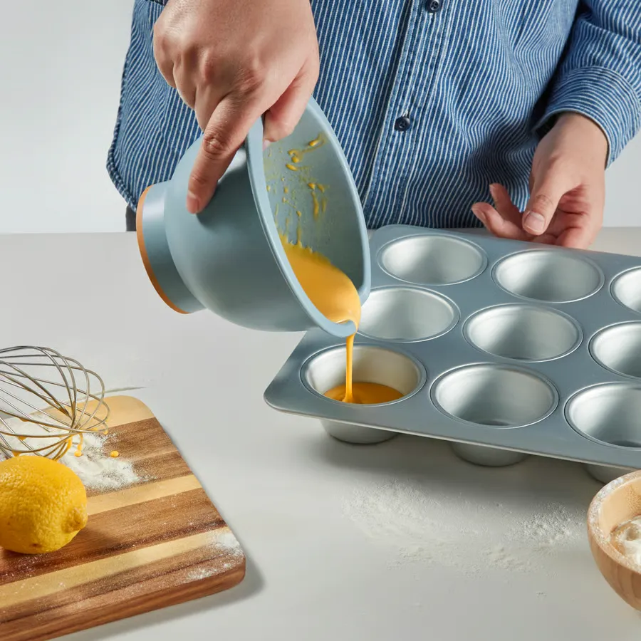 کاسه مخلوطکن خاکستری-آبی روشن، ۱ لیتری ایکیا مدل PONNYFISK