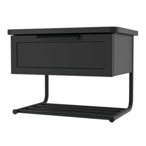 میز کنار تخت دیواری، رنگ آنتراسیت، ۴۲x۲۹x۳۱ سانتی‌متر ایکیا مدل GRÅFJÄLLET