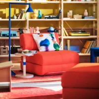 صندلی تخت‌خواب‌شو، نارنجی روشن Skiftebo ایکیا مدل IKEA PS 2026