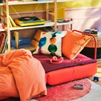 صندلی تخت‌خواب‌شو، نارنجی روشن Skiftebo ایکیا مدل IKEA PS 2026