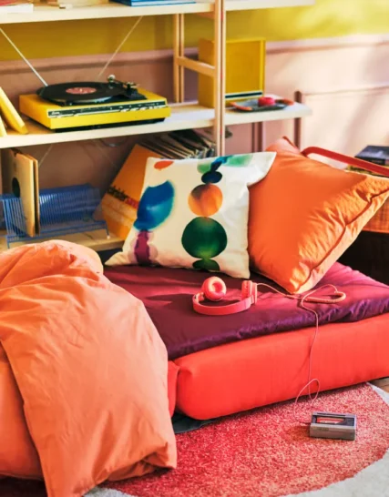 صندلی تخت‌خواب‌شو، نارنجی روشن Skiftebo ایکیا مدل IKEA PS 2026