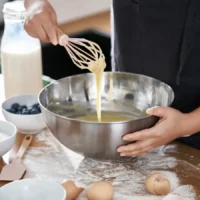 سرویس ظروف آشپزخانه ۴ تکه، چوبی/صورتی کمرنگ ایکیا مدل BAKTIDER