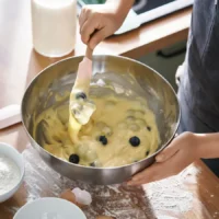 سرویس ظروف آشپزخانه ۴ تکه، چوبی/صورتی کمرنگ ایکیا مدل BAKTIDER