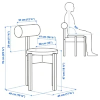 میز و ۲ صندلی، چوب کاج/نابک آبی روشن، ۷۰x۷۰ سانتی‌متر ایکیا مدل IKEA PS 2026