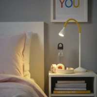 چراغ رومیزی LED، زرد/سفید ایکیا مدل NÄVLINGE