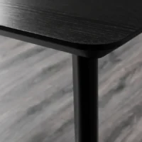 میز و ۴ صندلی با دسته، حصیری مشکی/گرانسل طبیعی، ۱۴۰x۷۸ سانتی‌متر ایکیا مدل LISABO / SALNÖ