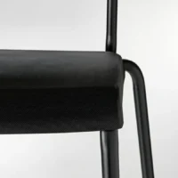 صندلی بار با پشتی، ارتفاع کانتر مشکی/مشکی، ۶۳ سانتی‌متر ایکیا مدل STIG