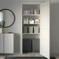 سطل زباله پدالی، خاکستری تیره، ۵۰ لیتر ایکیا مدل KNÖCKLA