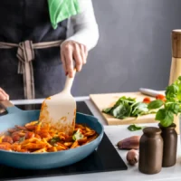 ماهیتابه، روکش نچسب/چوبی، خاکستری تیره-آبی، ۲۸ سانتی‌متر ایکیا مدل KLIPPFISK