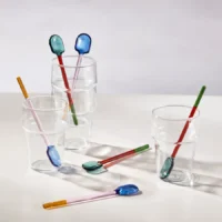 قاشق، ست ۲ عددی، لیوانی/چند رنگ، ۱۶ سانتی‌متر ایکیا مدل FENGÖMMARE