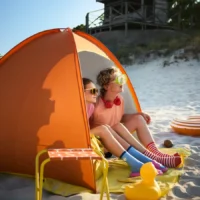 سایبان محافظ در برابر آفتاب و باد، نارنجی یا زرد روشن ایکیا مدل STRANDÖN