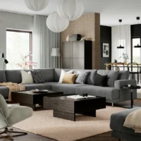 میز جلو مبلی، قهوه‌ای تیره، ۹۰ در ۹۰ سانتی‌متر ایکیا مدل TRANERED