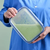 پک 3 عددی ظرف نگهدارنده غذا با در، گرد/شیشه‌ای، ۶۰۰ میلی‌لیتر ایکیا مدل IKEA 365+