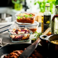 ظرف نگهدارنده غذا با در، مربعی/شیشه‌ای، ۶۰۰ میلی‌لیتر ایکیا مدل IKEA 365+