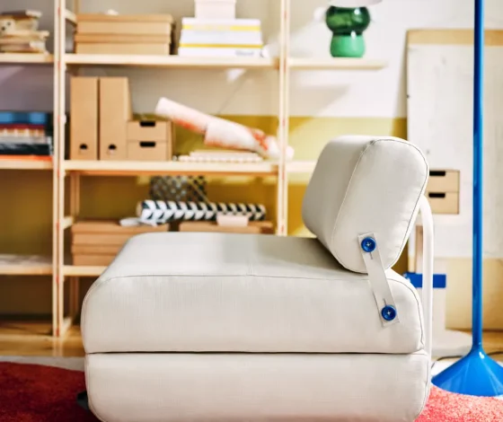 صندلی تخت‌خواب‌شو، نارنجی روشن Skiftebo ایکیا مدل IKEA PS 2026